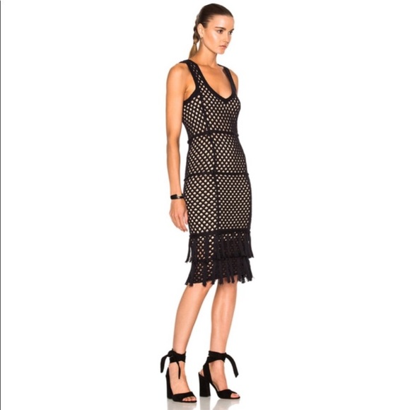 L'Agence Rhianna Crochet Midi Dress - Picture 2 of 10